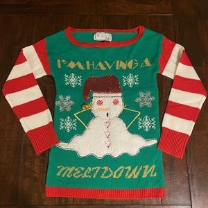 Snowman "Ugly" Christmas Sweater